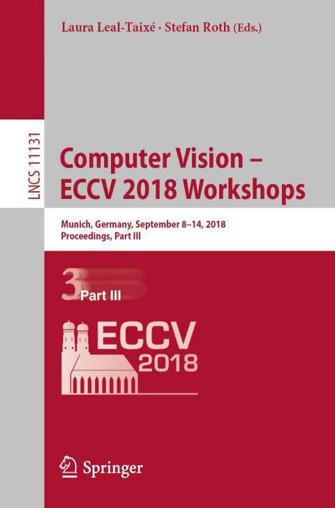 Cover image for book Computer Vision – ECCV 2018 Workshops