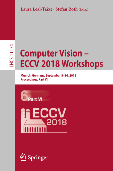 Cover image for book Computer Vision – ECCV 2018 Workshops