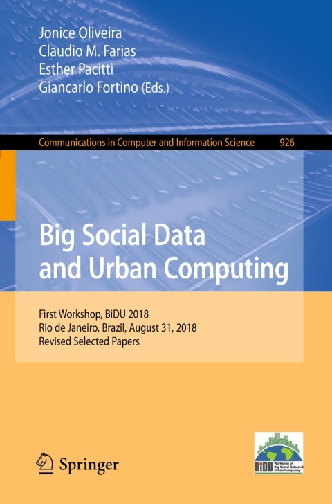 Cover image for book Big Social Data and Urban Computing