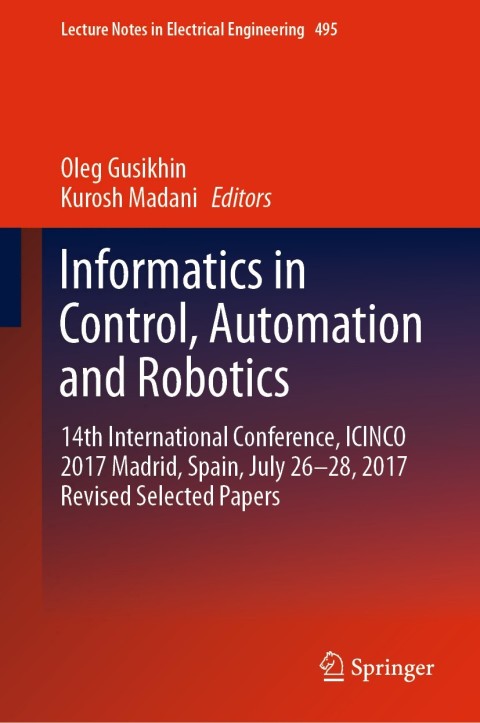 Cover image for book Informatics in Control, Automation and Robotics