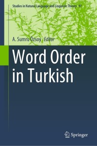 Cover image: Word Order in Turkish 9783030113841