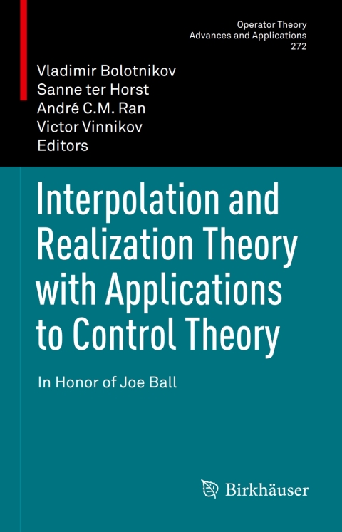 Cover image for book Interpolation and Realization Theory with Applications to Control Theory