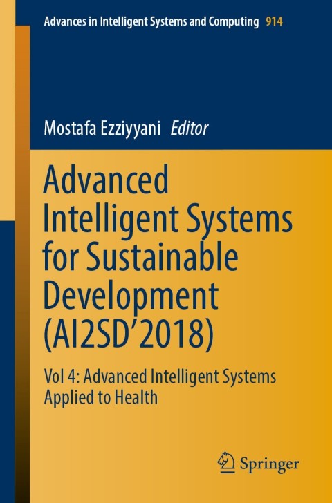Cover image for book Advanced Intelligent Systems for Sustainable Development (AI2SD’2018)
