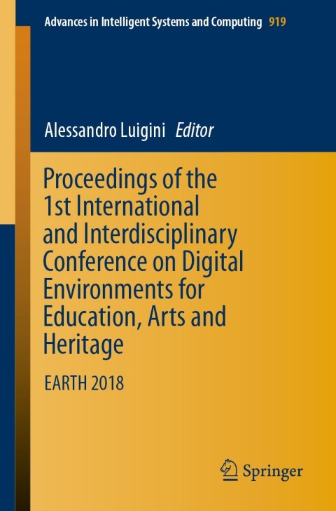 Cover image for book Proceedings of the 1st International and Interdisciplinary Conference on Digital Environments for Education, Arts and Heritage