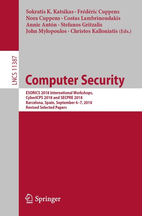 Cover image for book Computer Security