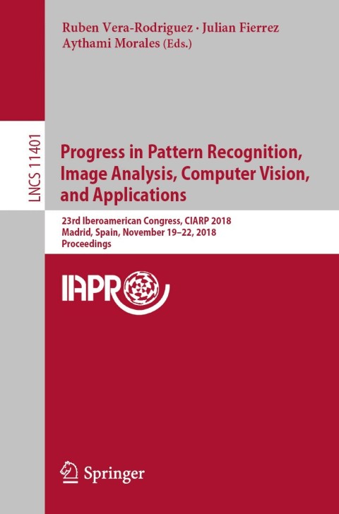 Cover image for book Progress in Pattern Recognition, Image Analysis, Computer Vision, and Applications