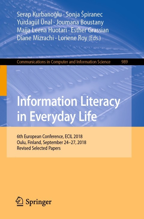 Cover image for book Information Literacy in Everyday Life