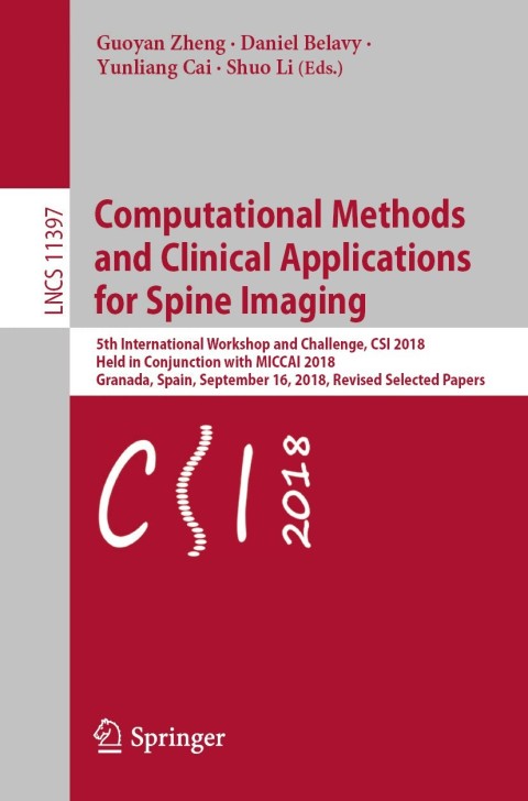 Cover image for book Computational Methods and Clinical Applications for Spine Imaging