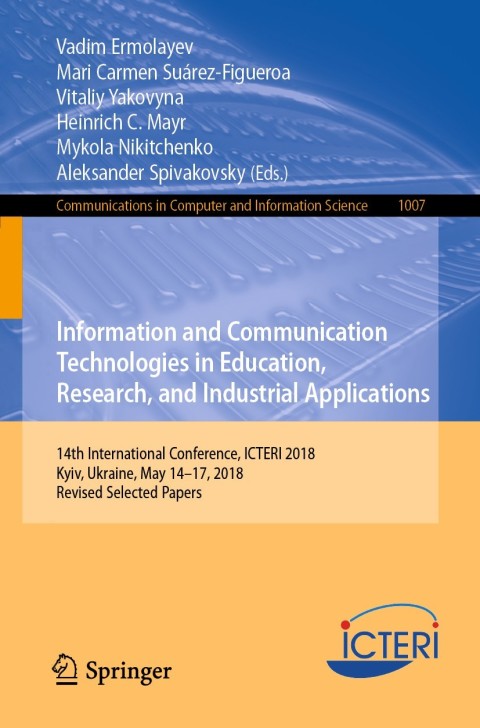 Cover image for book Information and Communication Technologies in Education, Research, and Industrial Applications