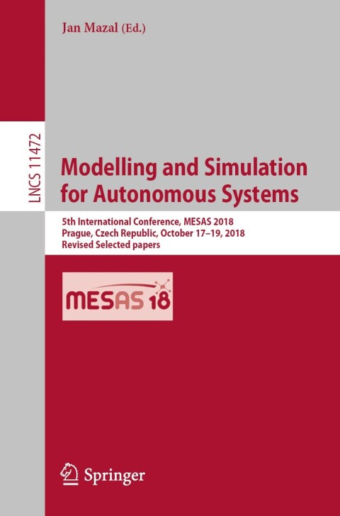 Cover image for book Modelling and Simulation for Autonomous Systems