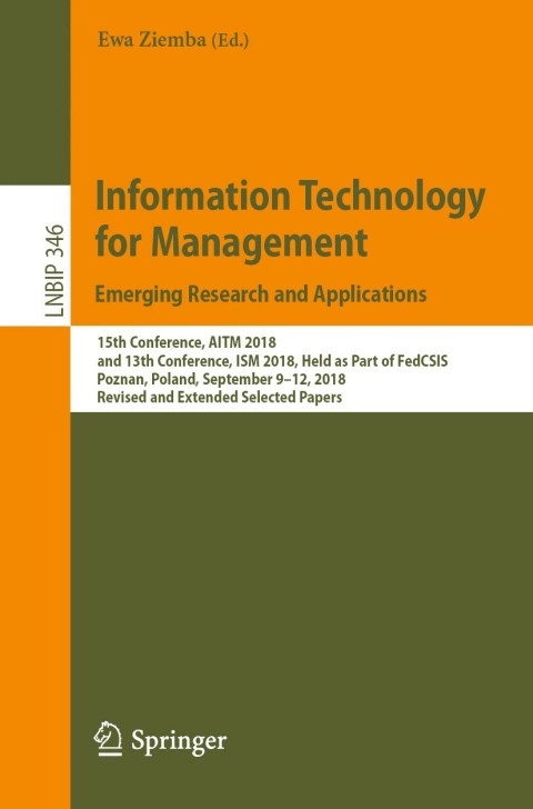 Cover image for book Information Technology for Management: Emerging Research and Applications