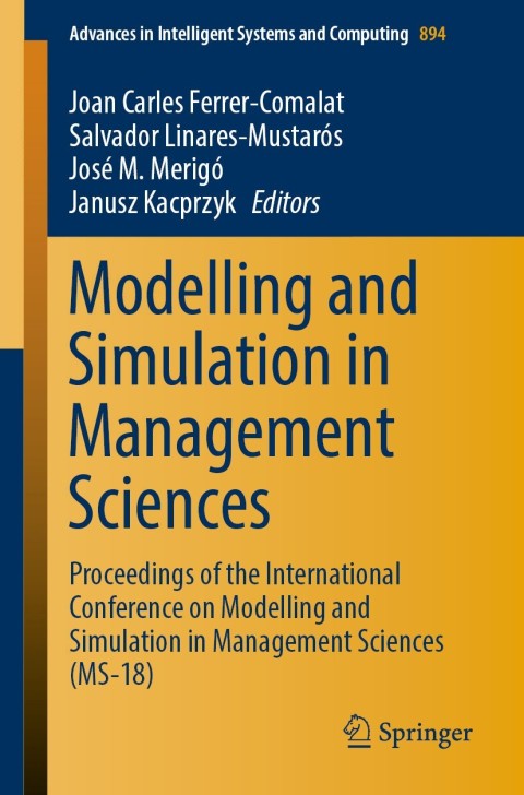 Cover image for book Modelling and Simulation in Management Sciences