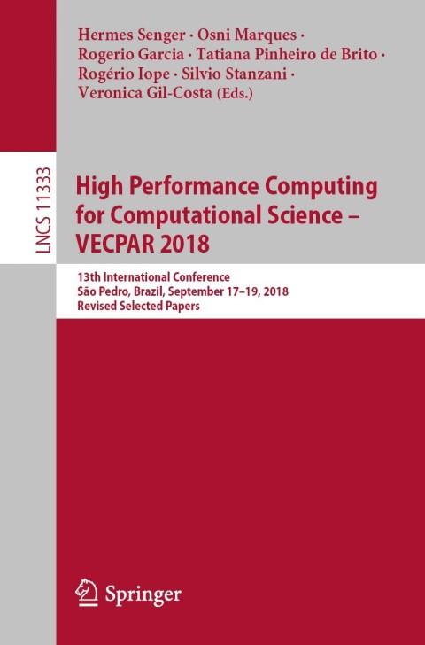 Cover image for book High Performance Computing for Computational Science – VECPAR 2018