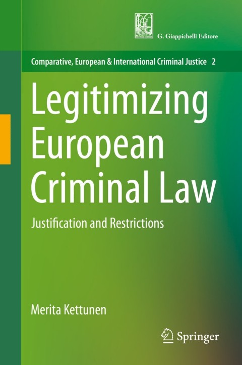 Cover image for book Legitimizing European Criminal Law