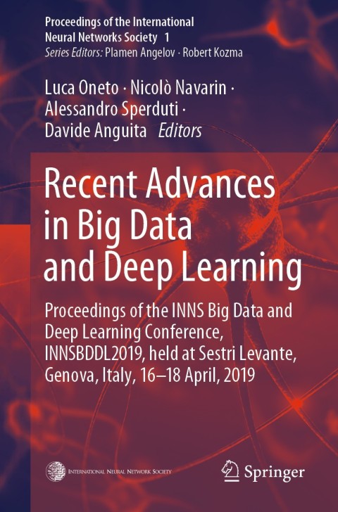 Cover image for book Recent Advances in Big Data and Deep Learning