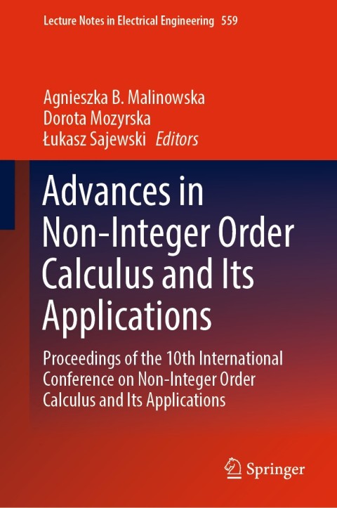 Cover image for book Advances in Non-Integer Order Calculus and Its Applications