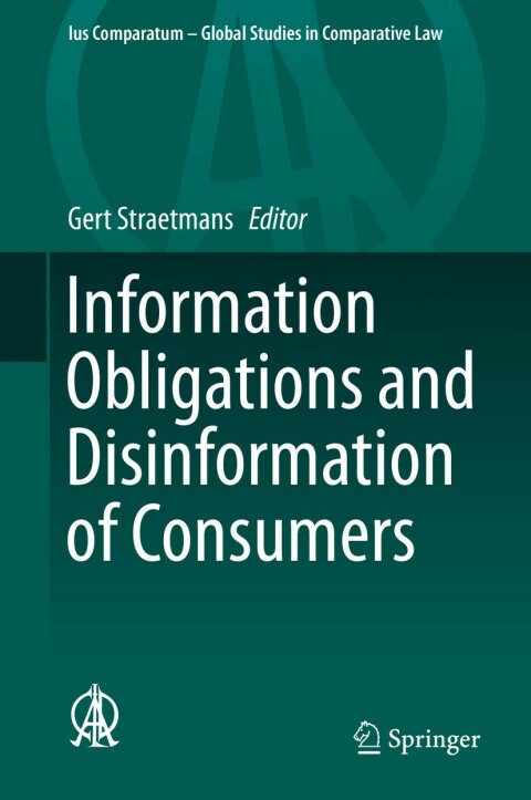 Cover image for book Information Obligations and Disinformation of Consumers