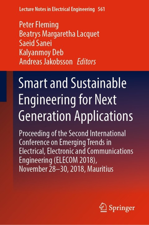 Cover image for book Smart and Sustainable Engineering for Next Generation Applications