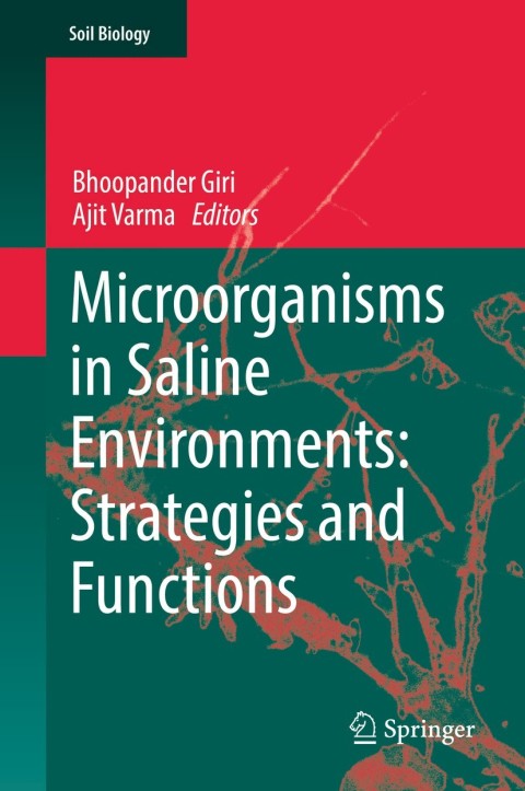 Cover image for book Microorganisms in Saline Environments: Strategies and Functions