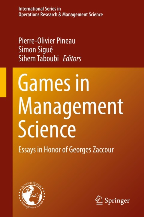Cover image for book Games in Management Science