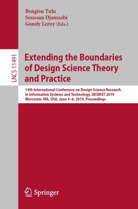 Cover image for book Extending the Boundaries of Design Science Theory and Practice