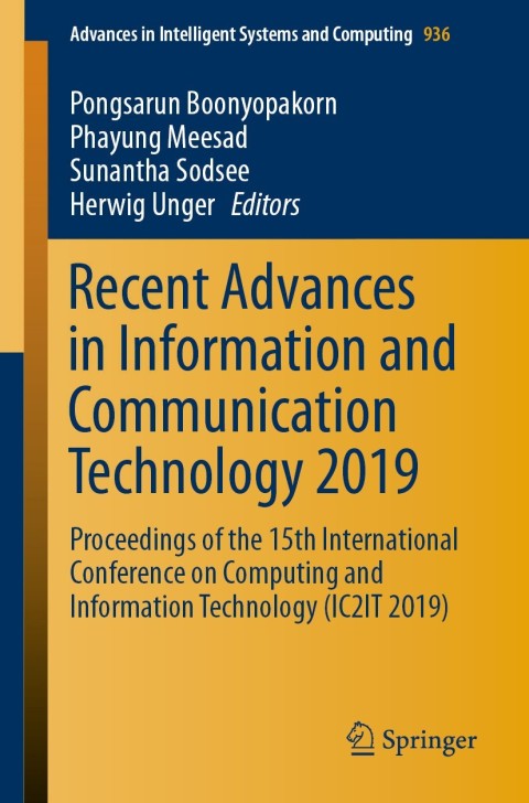 Cover image for book Recent Advances in Information and Communication Technology 2019