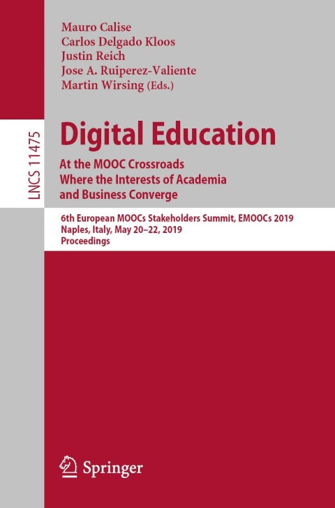 Cover image for book Digital Education: At the MOOC Crossroads Where the Interests of Academia and Business Converge