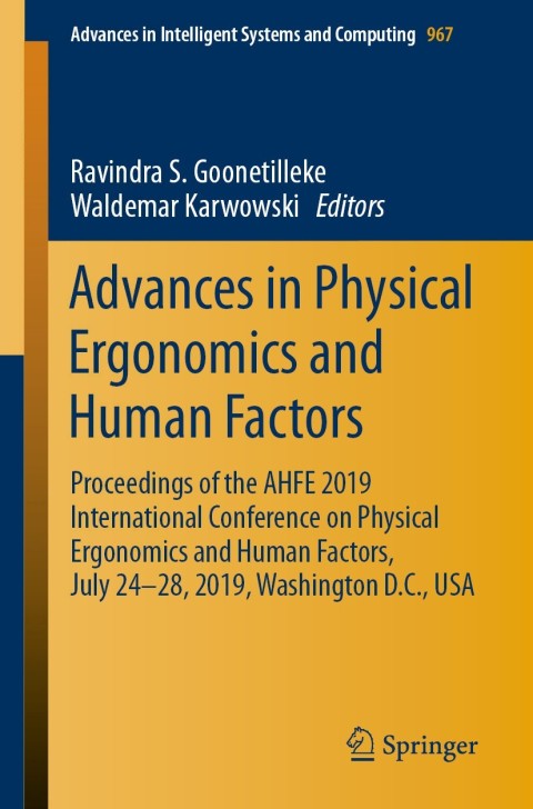 Cover image for book Advances in Physical Ergonomics and Human Factors