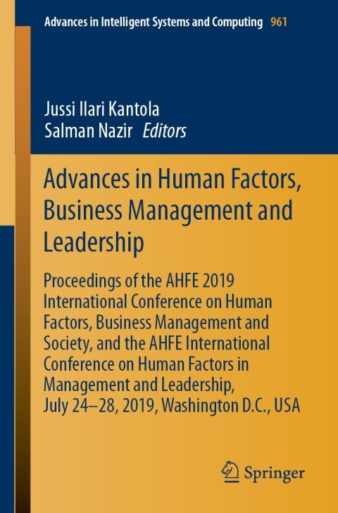 Cover image for book Advances in Human Factors, Business Management and Leadership