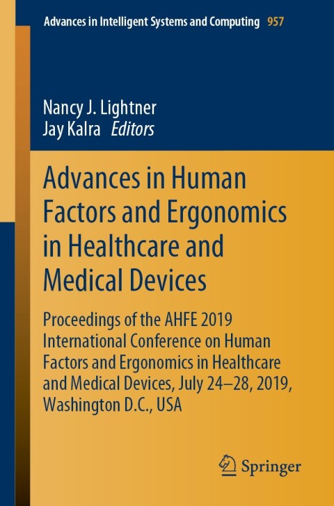 Cover image for book Advances in Human Factors and Ergonomics in Healthcare and Medical Devices