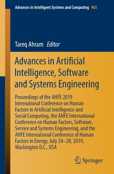 Cover image for book Advances in Artificial Intelligence, Software and Systems Engineering