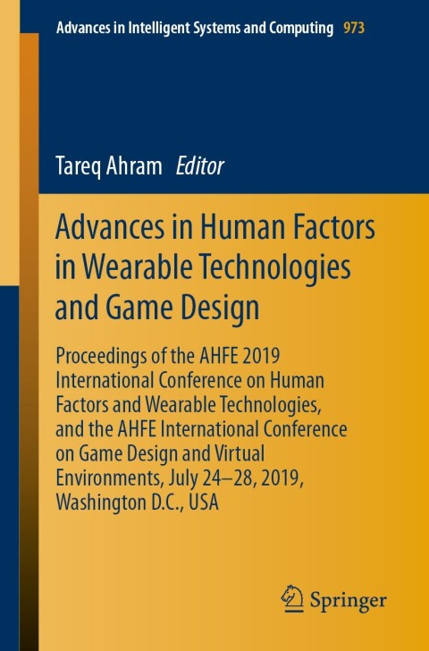Cover image for book Advances in Human Factors in Wearable Technologies and Game Design