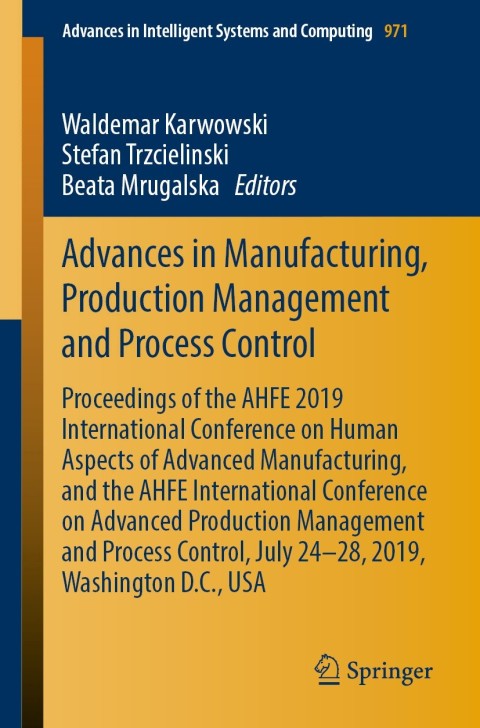 Cover image for book Advances in Manufacturing, Production Management and Process Control