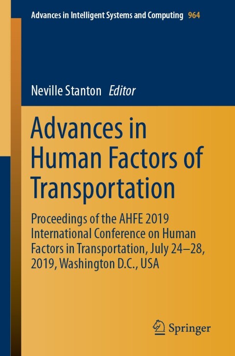 Cover image for book Advances in Human Factors of Transportation