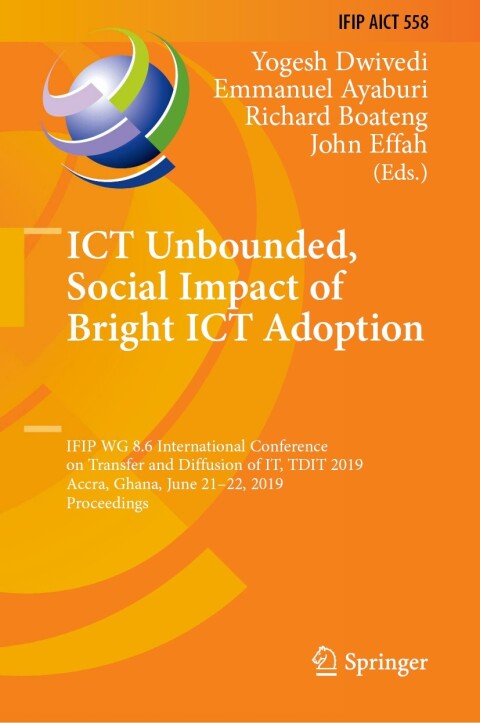 Cover image for book ICT Unbounded, Social Impact of Bright ICT Adoption