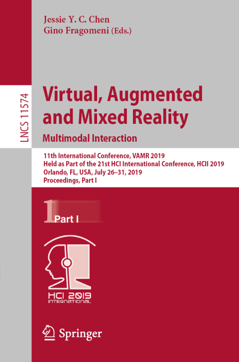 Cover image for book Virtual, Augmented and Mixed Reality. Multimodal Interaction