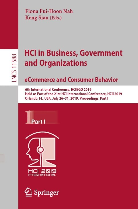 Cover image for book HCI in Business, Government and Organizations. eCommerce and Consumer Behavior