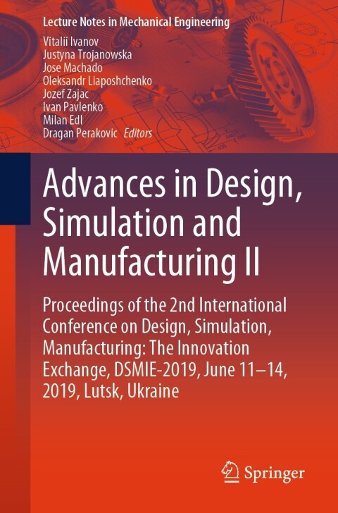 Cover image for book Advances in Design, Simulation and Manufacturing II