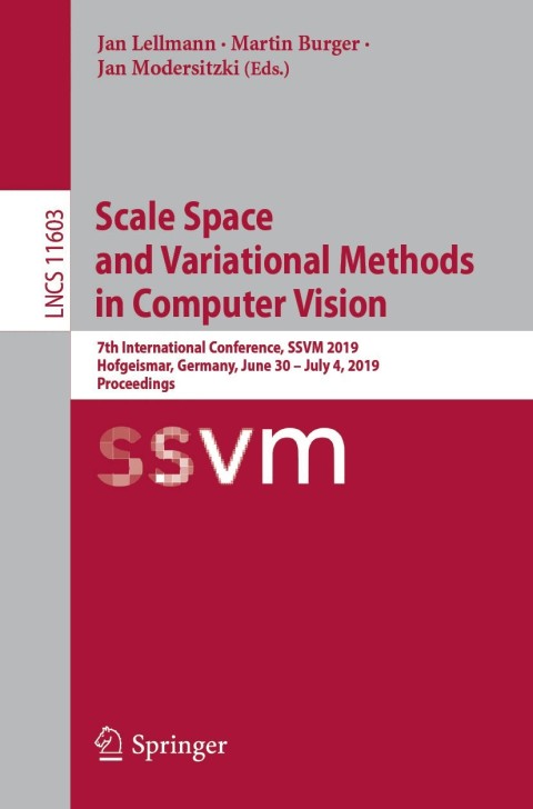 Cover image for book Scale Space and Variational Methods in Computer Vision