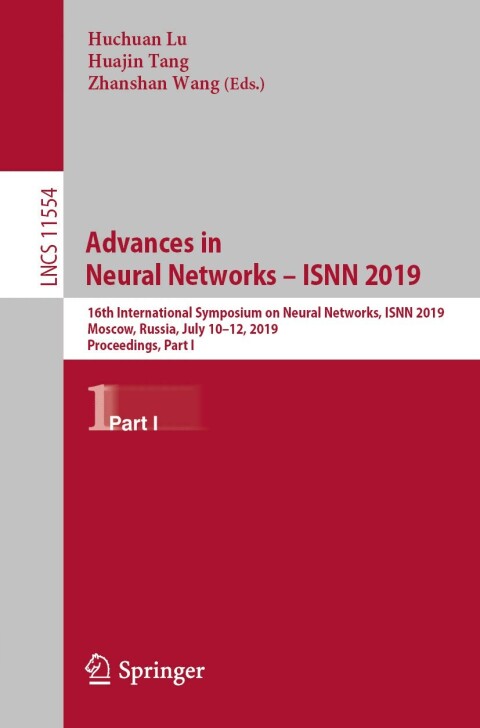 Cover image for book Advances in Neural Networks – ISNN 2019