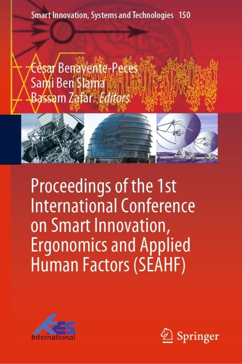 Cover image for book Proceedings of the 1st International Conference on Smart Innovation, Ergonomics and Applied Human Factors (SEAHF)