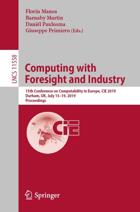 Cover image for book Computing with Foresight and Industry
