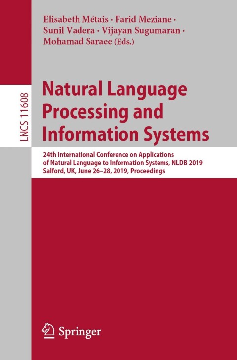 Cover image for book Natural Language Processing and Information Systems