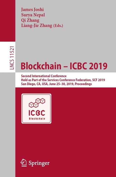 Cover image for book Blockchain – ICBC 2019