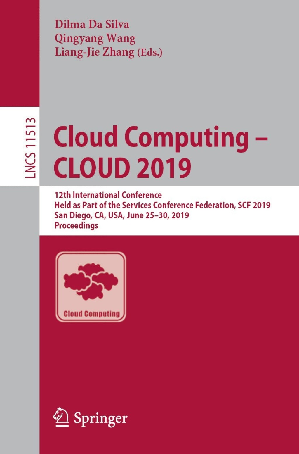 Cloud Computing â CLOUD 2019 (eBook)