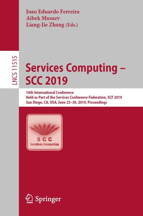 Cover image for book Services Computing – SCC 2019