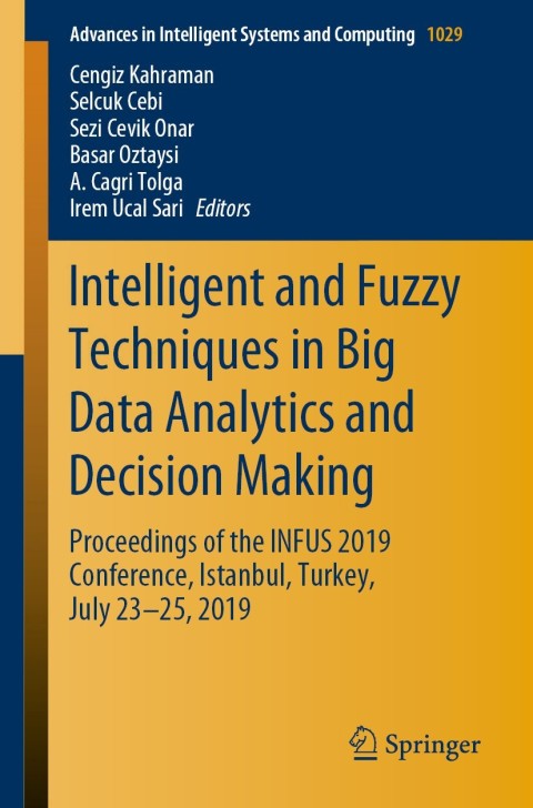 Cover image for book Intelligent and Fuzzy Techniques in Big Data Analytics and Decision Making
