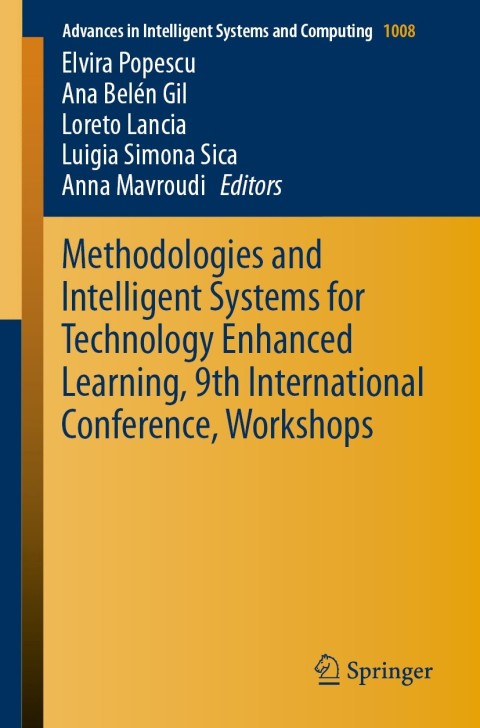Cover image for book Methodologies and Intelligent Systems for Technology Enhanced Learning, 9th International Conference, Workshops