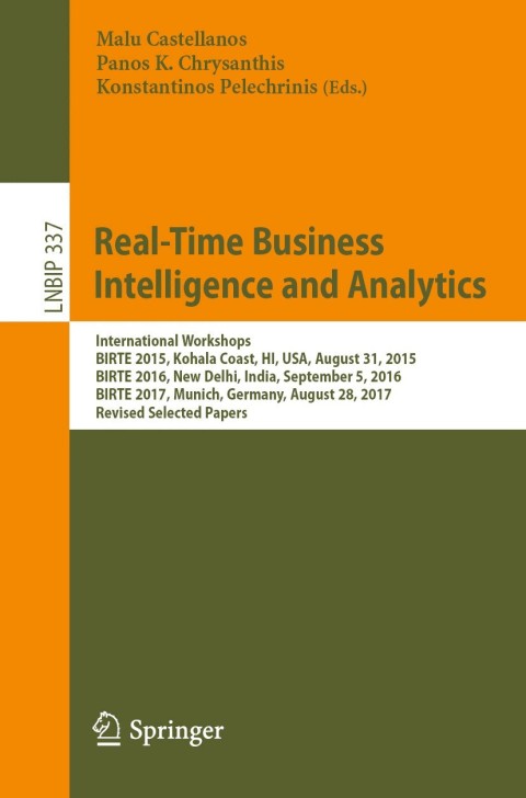 Cover image for book Real-Time Business Intelligence and Analytics