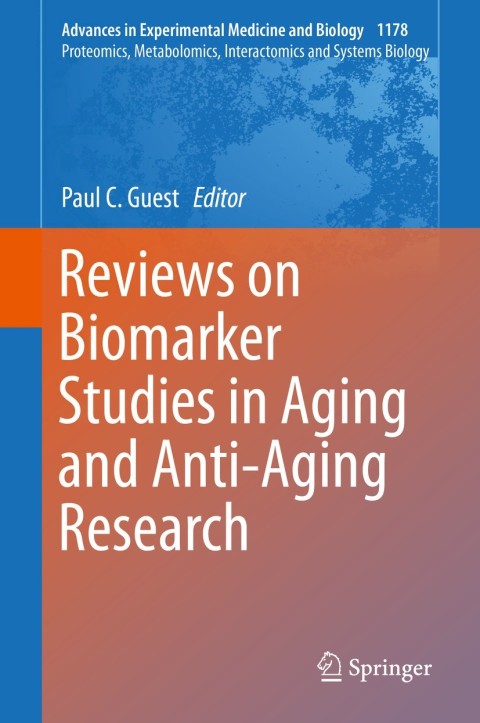 Cover image for book Reviews on Biomarker Studies in Aging and Anti-Aging Research